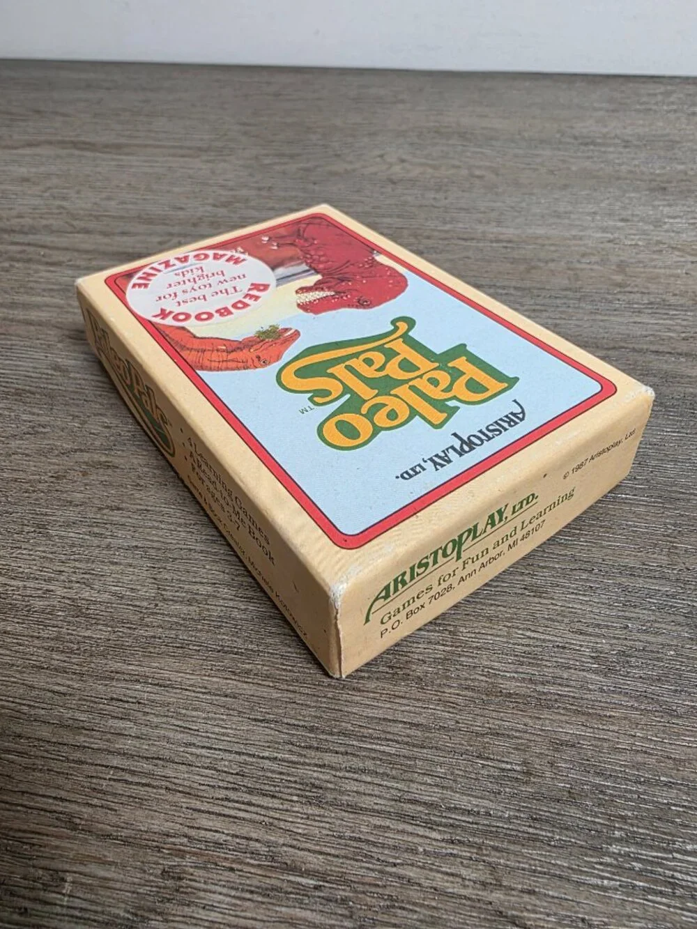 Paleo Pals Card Game by Aristoplay Vintage 1987 Dinosaur Children's Educational